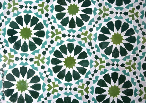 Fototapeta decorative hand made tiles and mosaic patterns