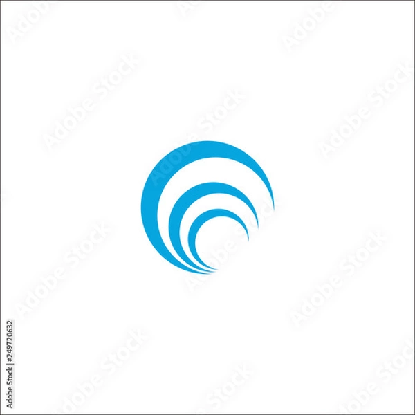 Obraz Simple Water Logo Design