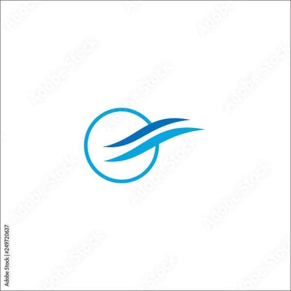 Obraz Simple Water Logo Design