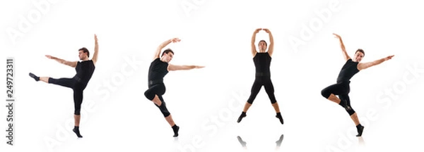 Obraz Dancer isolated on the white background