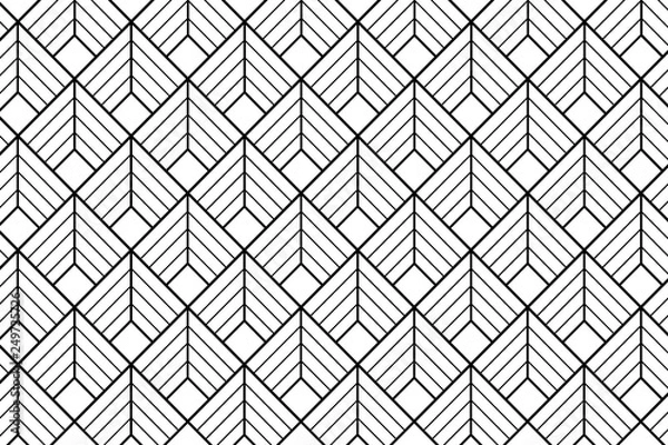 Obraz Art deco pattern background - Illustration