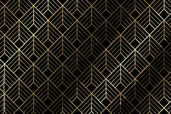 Obraz Art deco pattern background - Illustration