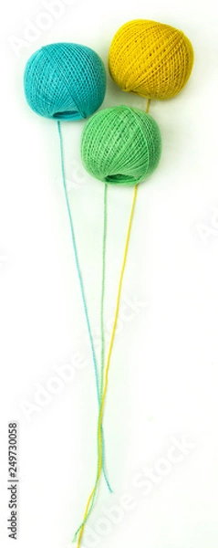 Obraz colorful spools of thread