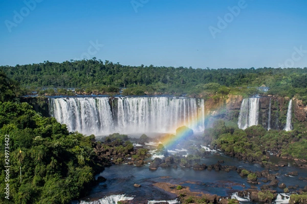 Obraz iguaçu falls and rainbow