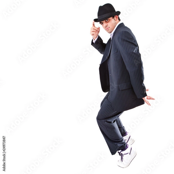 Fototapeta Showing MJ dance moves