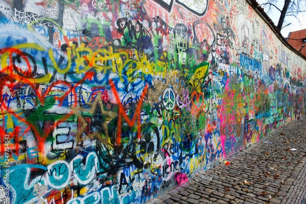 Obraz fouillis de tags à Prague