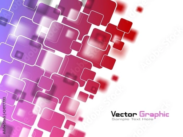 Obraz Vector Pink Squares