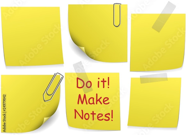 Fototapeta Vector post it collection