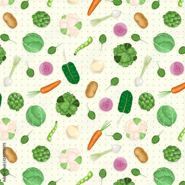 Obraz Vegetables pattern