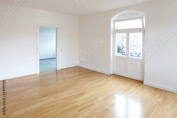 Obraz leerer Wohnraum in einer Loft