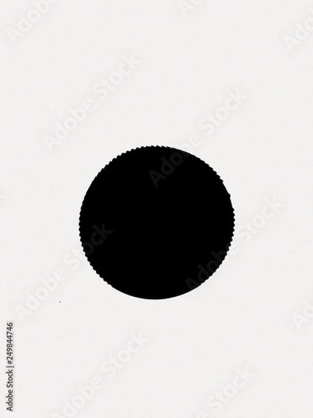 Obraz いびつな黒丸・黒・丸