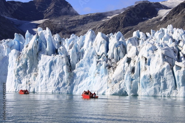 Obraz Boote vor Gletscher
