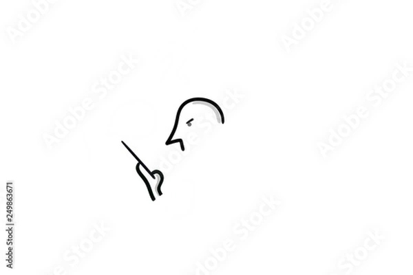 Obraz angry man with smartphone