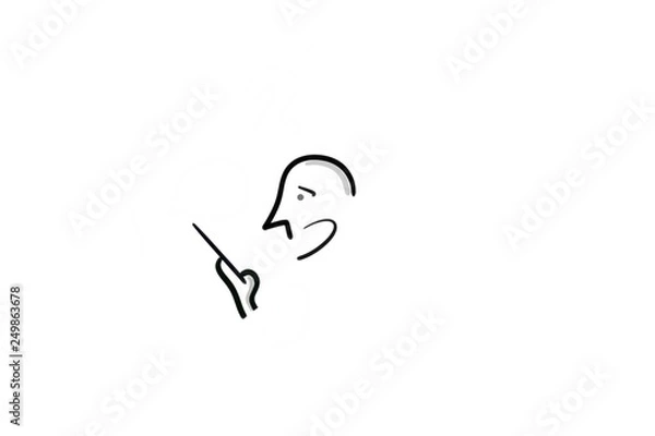 Obraz surprised man with a smartphone in his hand