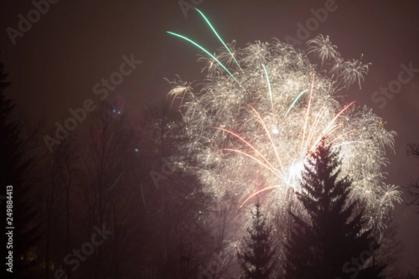 Obraz Silvester in der Sächsischen Schweiz