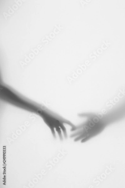 Obraz Holding hands join each other with love. Alliance and help symbol.