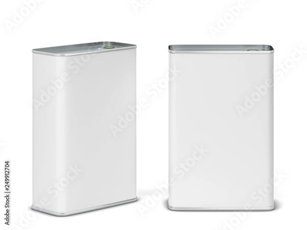 Obraz Olive oil tin can package mockup