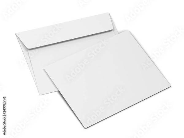 Fototapeta Blank paper envelope mockup