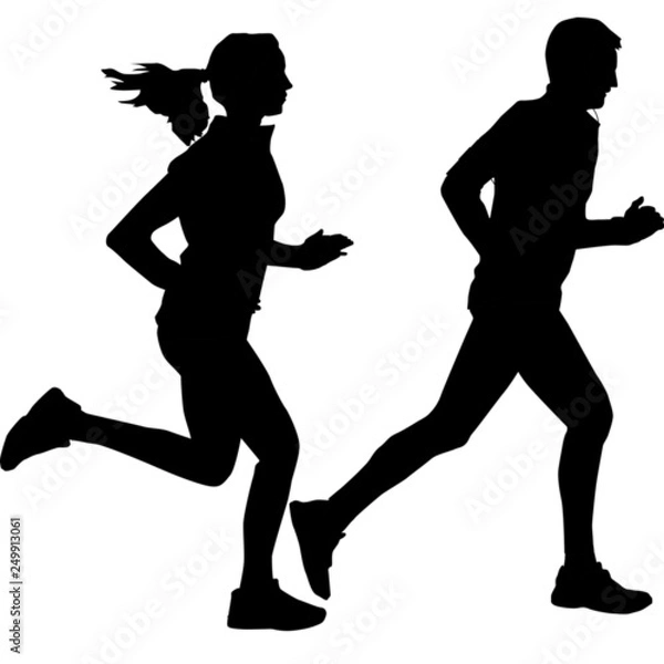 Obraz People running
