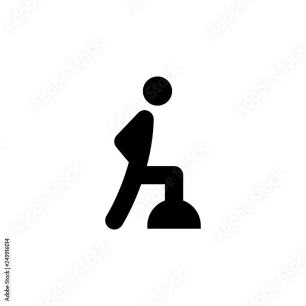 Fototapeta patient rehabilitation outline icon. Signs and symbols can be used for web, logo, mobile app, UI, UX