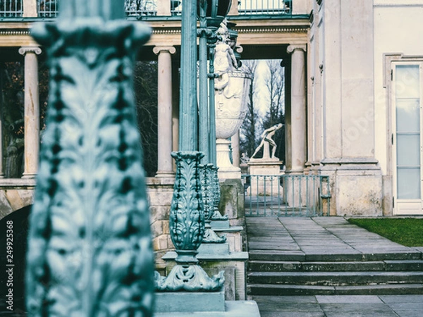 Fototapeta summer palase in warsaw