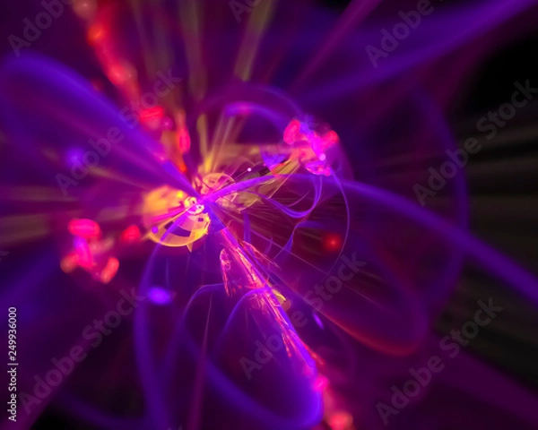 Fototapeta abstract digital fractal, beautiful design