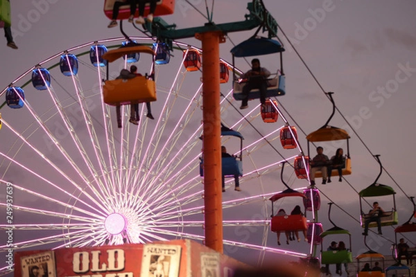 Obraz riding rides at the fair