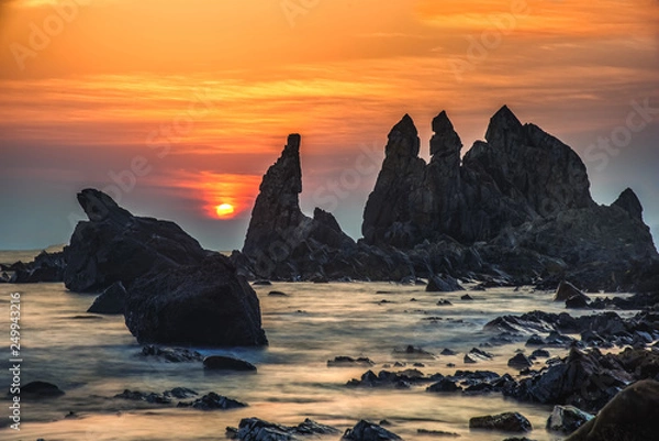 Obraz Sunset from arambol beach Goa