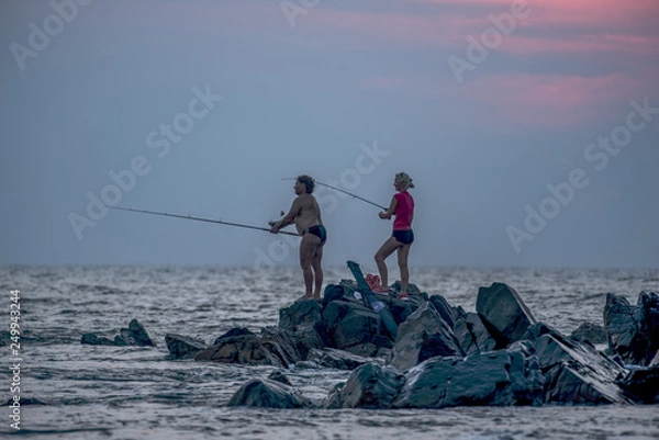 Obraz Couple Doing fishing