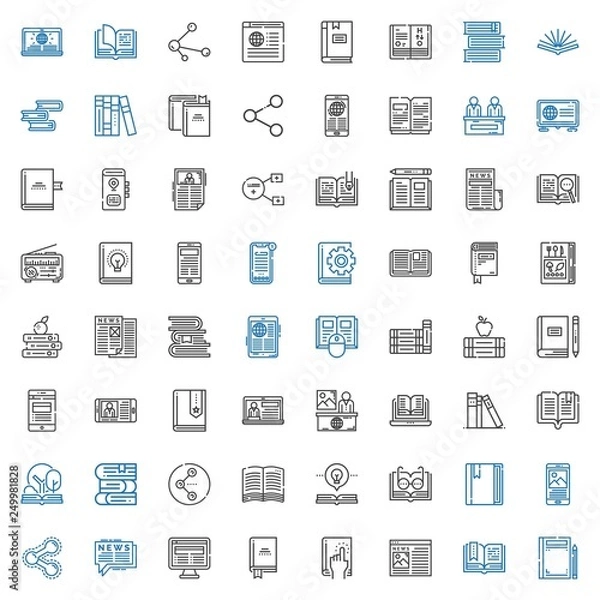 Obraz publish icons set