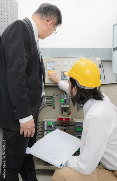 Fototapeta engineer at work