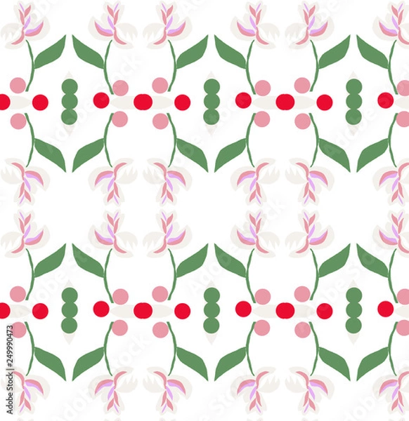 Obraz Mixed pattern original design and digital drawing. It can be used in web, wallpaper, ceramic and fabric designs.