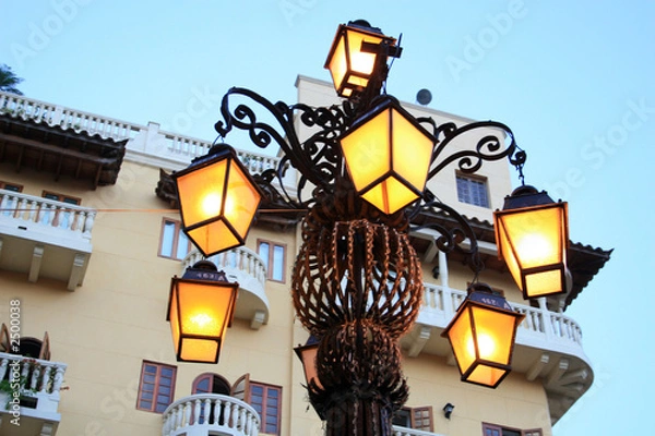 Obraz luce dall'alto - lampione