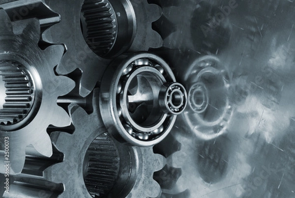 Fototapeta gear-mechanism in duplex color