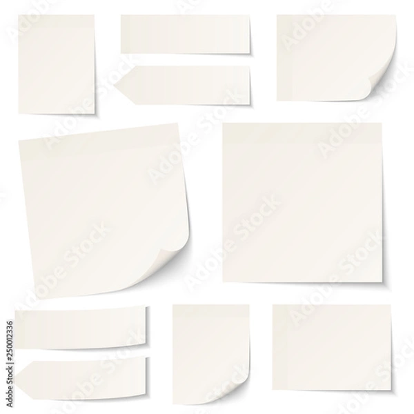 Obraz Set Haftnotizen Beige