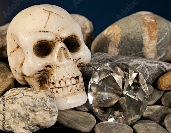 Obraz Skull and diamond