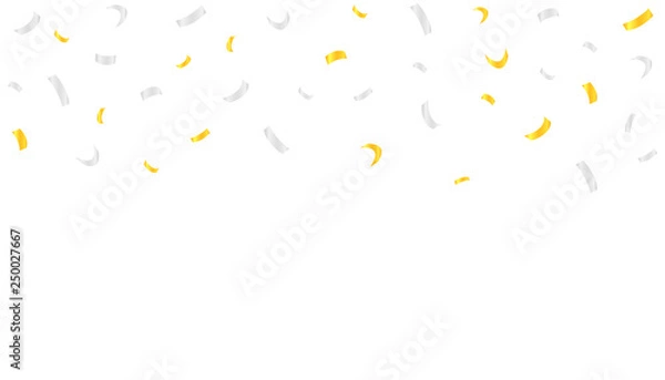 Obraz Golden and silver confetti