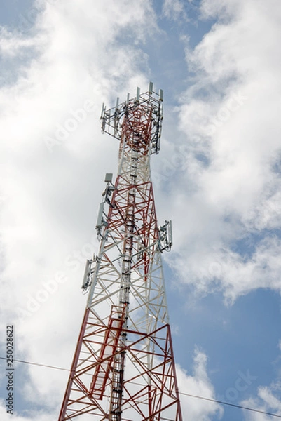 Fototapeta Telecommunication tower