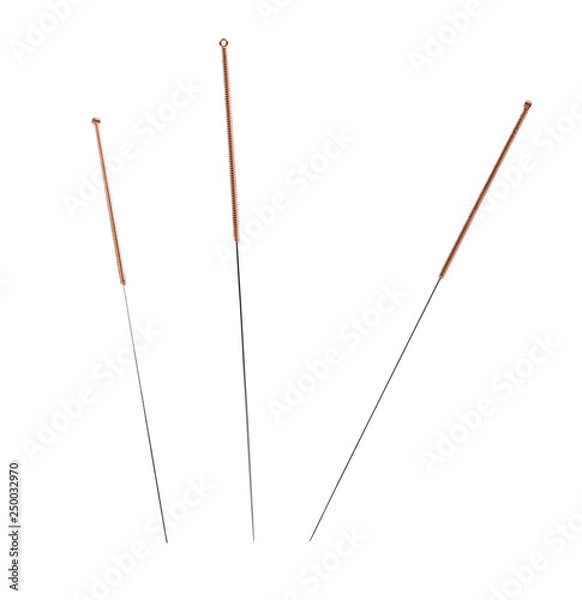 Obraz Group of acupuncture needles.