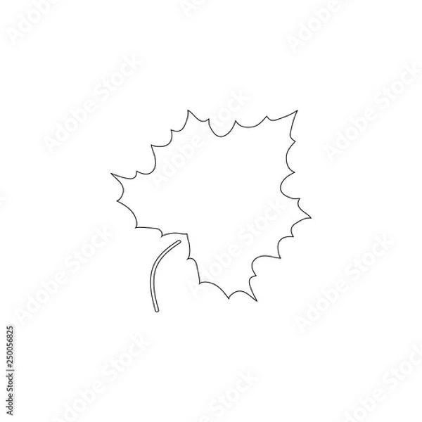 Obraz Canadian maple leaf. flat vector icon
