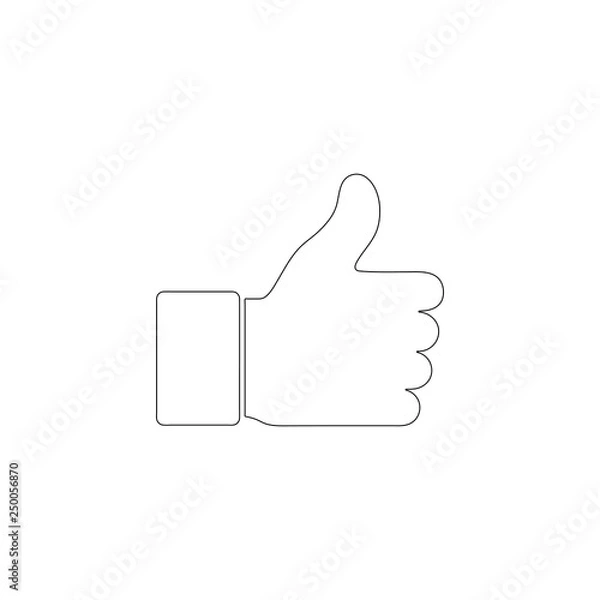 Obraz Like. flat vector icon