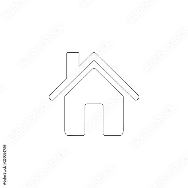 Obraz Home. flat vector icon