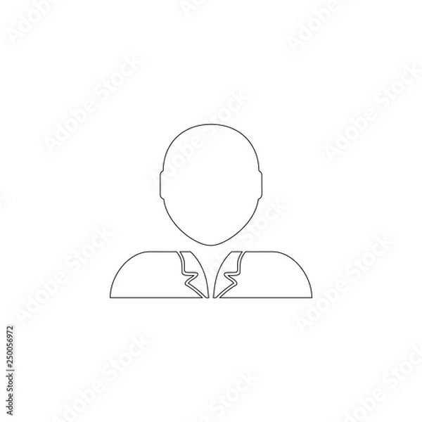 Obraz Person. flat vector icon