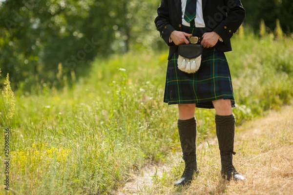 Obraz Scottish kilt costume