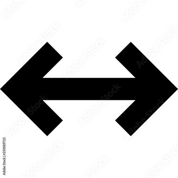 Fototapeta resize arrow on isolated background