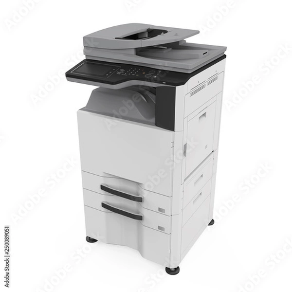 Fototapeta Office Multifunction Printer Isolated