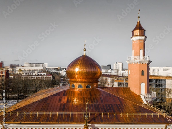 Obraz Aerial view of Minsk Mosque, Belarus