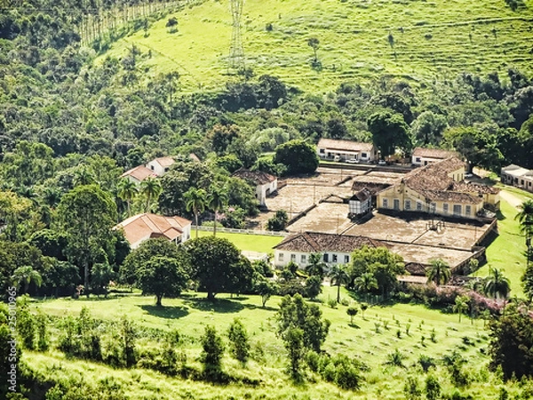 Obraz a countryside farm overview