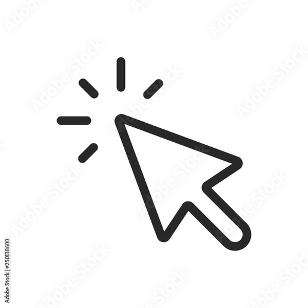 Obraz Click vector icon