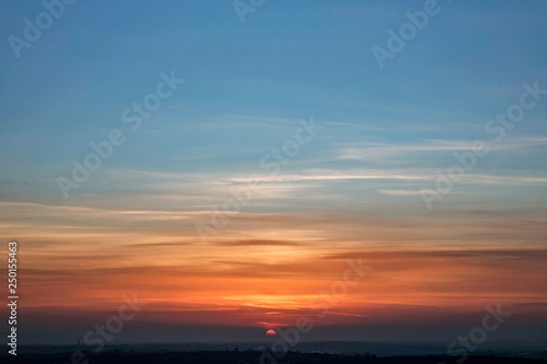 Obraz sunset over Manchester